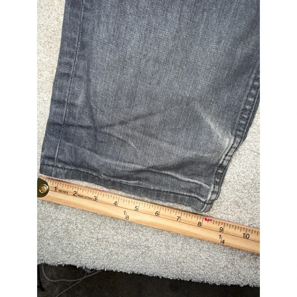 Levi's 514 Straight Fit Jeans Men 34x32 Gray Denim Mid Rise Medium‎ Wash Outdoor